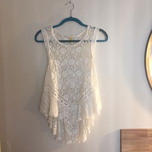 Free people lace blouse top